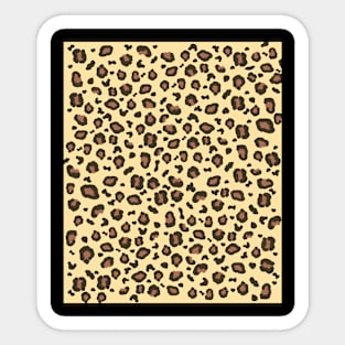 Leopard Print Everything for the Print Lover Sticker